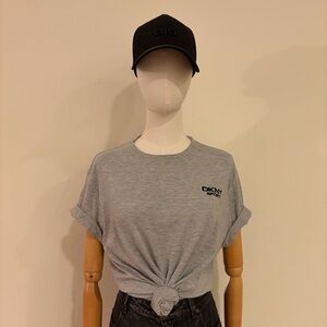 DKNY Sport Men’s Gray Heather Performance Tee – Size M